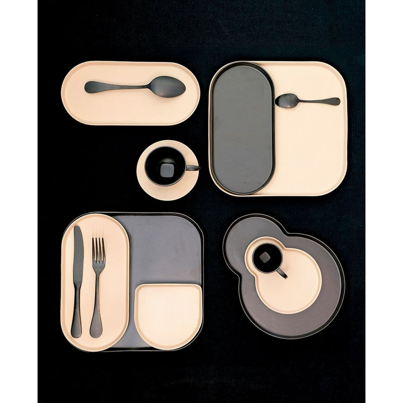 Mepra - Vintage Black Gold Flatware Set - 20 Pcs.