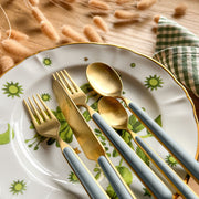 Mepra – Fantasia Ice Gold Light Blue – 20-Piece Flatware Set – 10A622020OI – Image 2