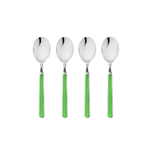 Mepra – Fantasia Apple Green – 4-Piece Coffee Spoon Set – 10A744407 – Image 1