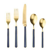 Mepra – Fantasia Ice Gold Cobalt – 5-Piece Flatware Set – 10C622005OI – Image 1