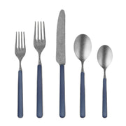 Mepra – Fantasia Pewter Cobalt – 20-Piece Flatware Set – 10C622020P – Image 1