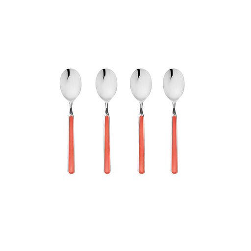 Mepra – Fantasia New Coral – 4-Piece Coffee Spoon Set – 10C744407 – Image 1