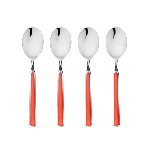Mepra – Fantasia American New Coral – 4-Piece Coffee Spoon Set – 10C744426 – Image 1
