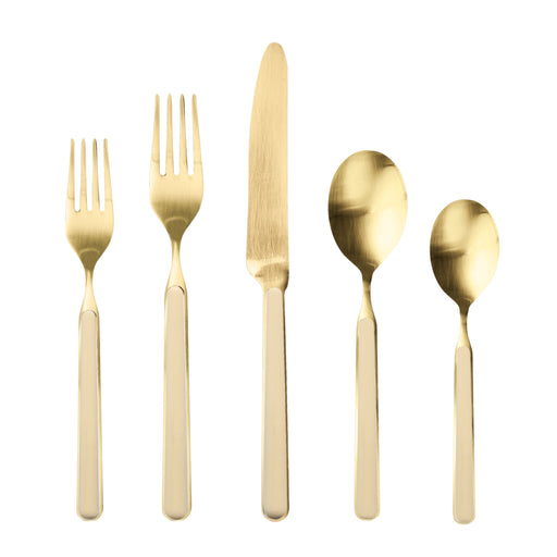 Mepra – Fantasia Ice Gold Sesame – 5-Piece Flatware Set – 10D622005OI – Image 1