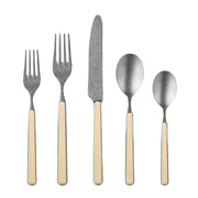 Mepra - Fantasia Pewter Flatware Set - 5 Pcs. - Sesame – MPR-10D622005P – Image 1