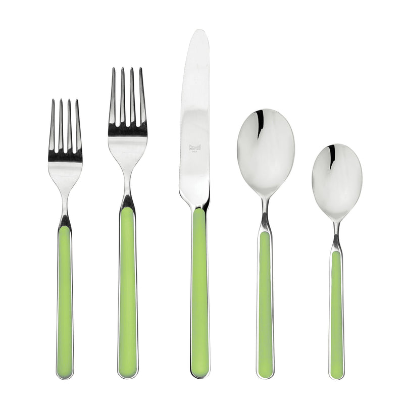 Mepra - Fantasia Flatware Set - 5 Pcs. - Acid Green – MPR-10E622005 – Image 1