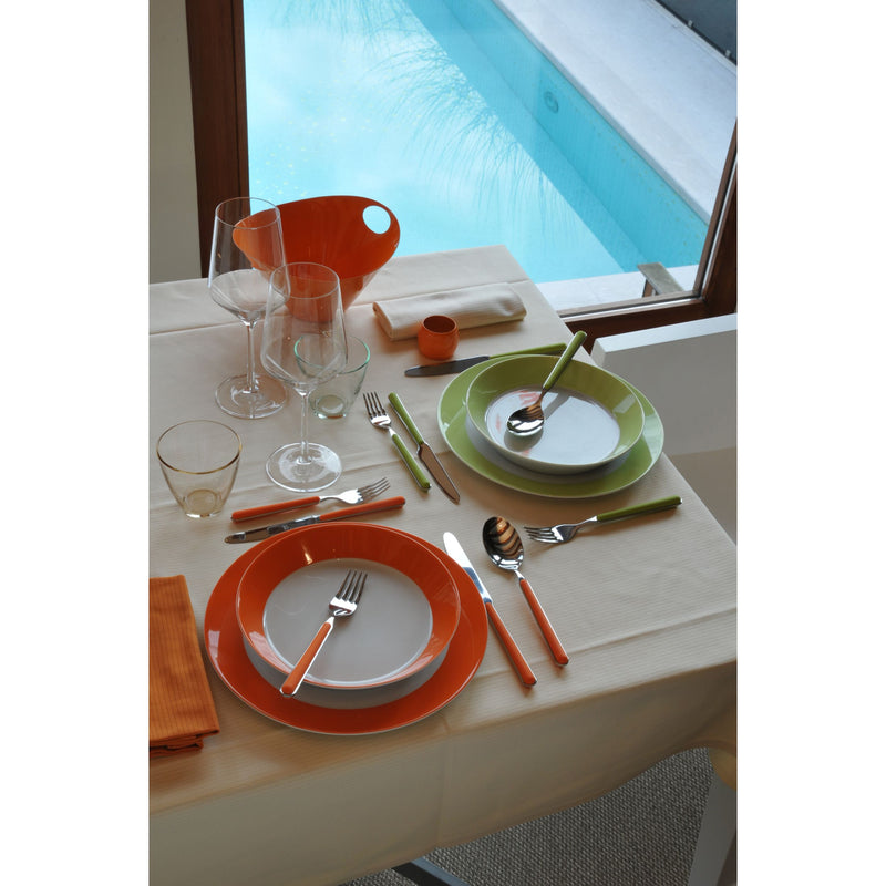 Mepra - Fantasia Flatware Set - 5 Pcs. - Acid Green
