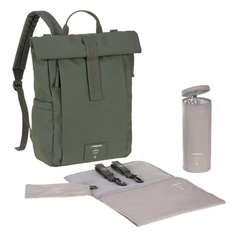 Lassig - Sac à Langer - Sac à Dos Rolltop Up (édition limitée)