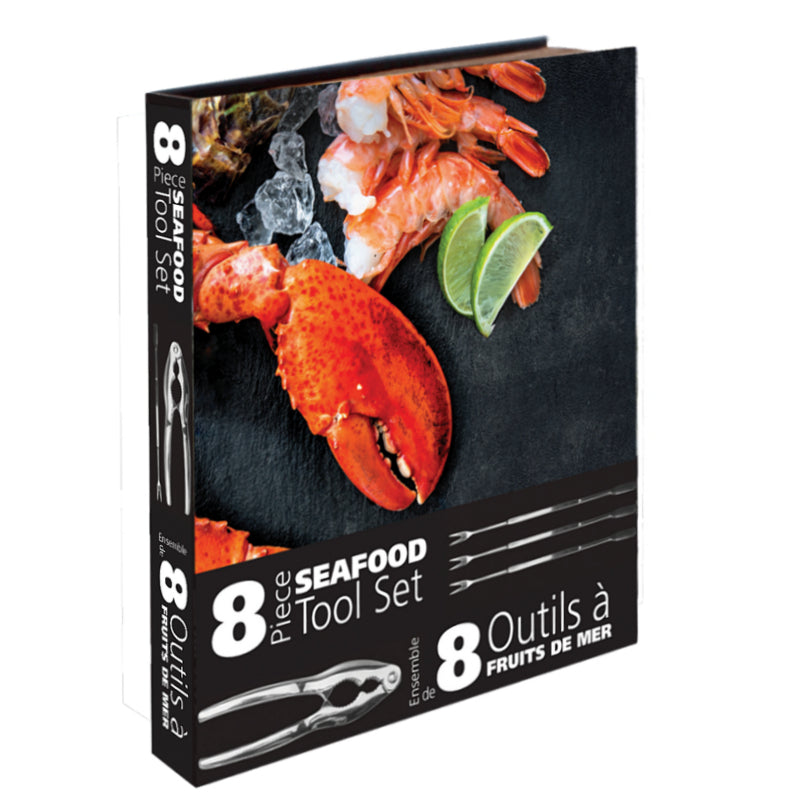 Ensemble d'outils pour fruits de mer Natural Living (8 pièces) 