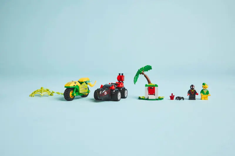 LEGO - 11198 - MARVEL - Poursuite de véhicules dinosaures Spin and Electro - 124 pièces