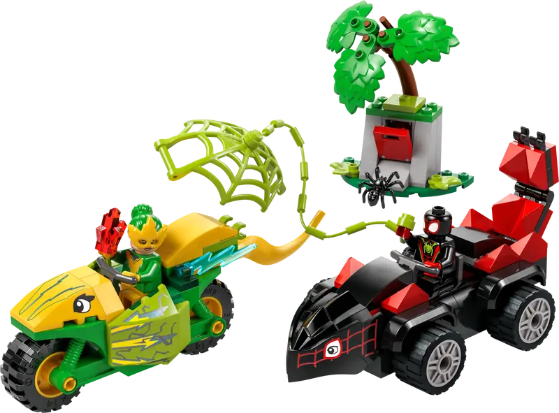 LEGO - 11198 - MARVEL - Poursuite de véhicules dinosaures Spin and Electro - 124 pièces