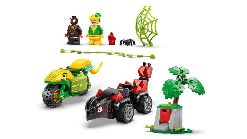 LEGO - 11198 - MARVEL - Poursuite de véhicules dinosaures Spin and Electro - 124 pièces