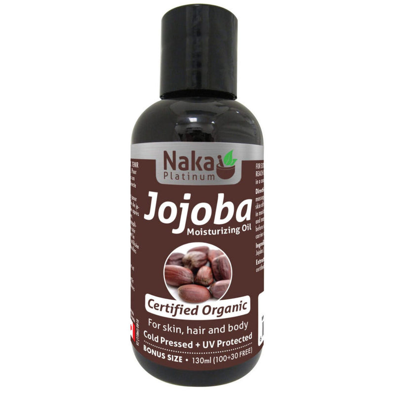 Naka Platinum Organic Jojoba Oil 130 mL bottle