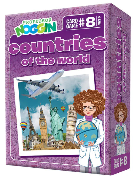 Outset Media - Jeu de cartes sur les pays du monde du professeur Noggin