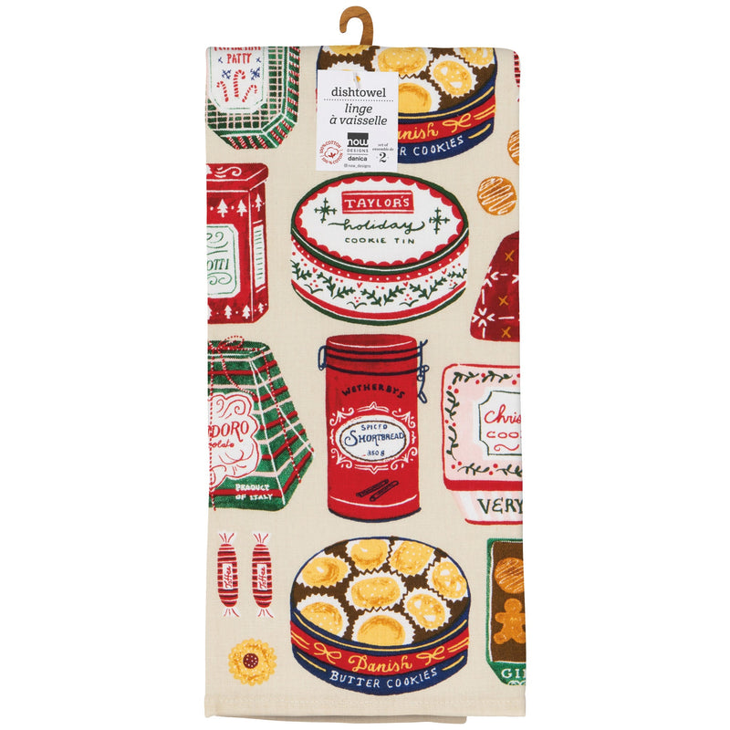 Now Designs - Sugar & Spice Christmas Dishtowels Set of 2