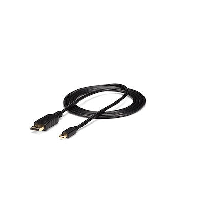 StarTech Mini DisplayPort to DisplayPort cable in black, 3 ft