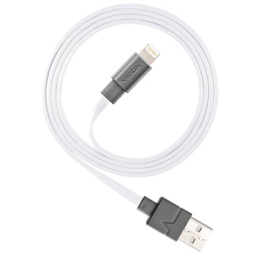 Ventev Lightning MFi to USB-A Charge and Sync Cable in white