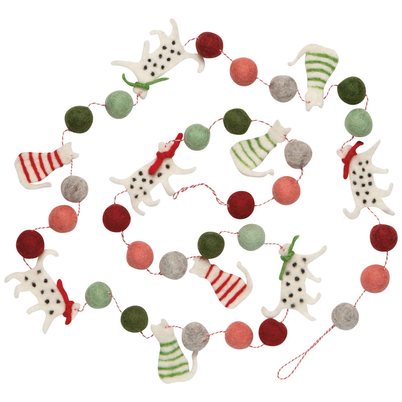 Danica Jubilee - Cats Christmas Felt Garland