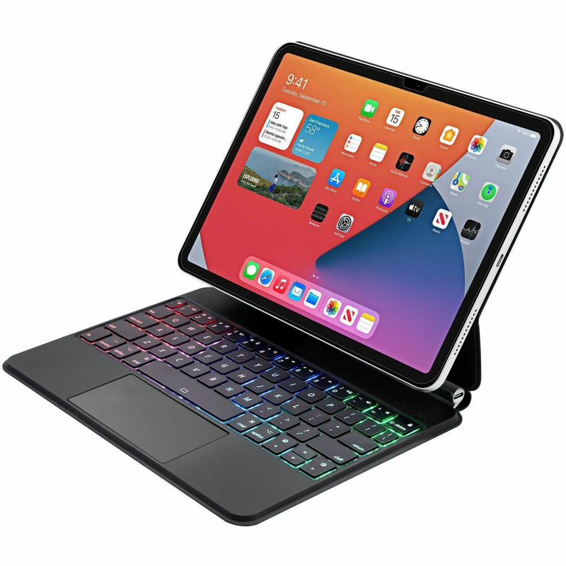 Adesso – Clavier Bluetooth pour iPad Pro 11 po et iPad Pro 10,9 po génération M4, boîtier en aluminium – Noir