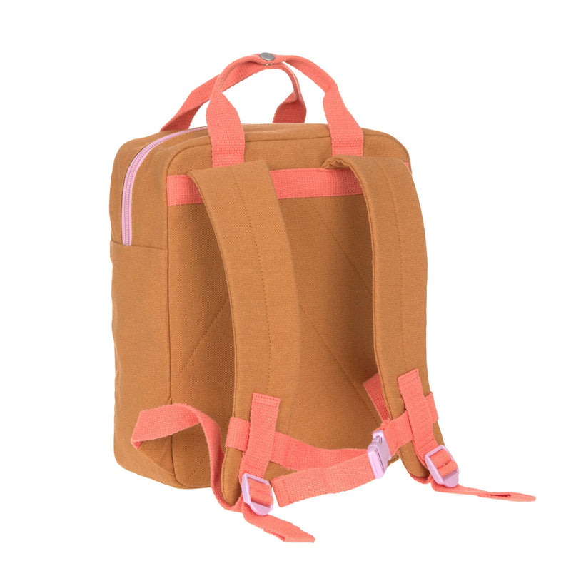 Lassig - Little Gang - Square Backpack Small GOTS - Little One & Me Caramel (Little One & Me Caramel)