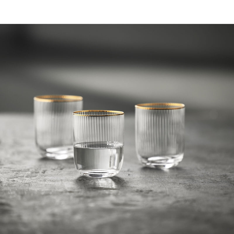 Lyngby Glas – Palermo Gold Tumblers (4-Pack) – 350 mL – lifestyle view 5
