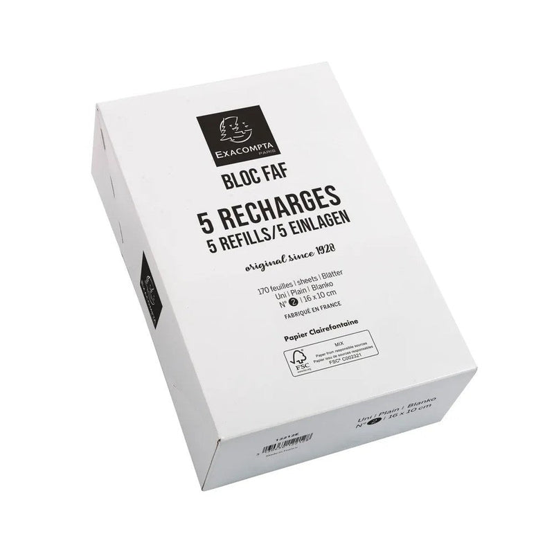 Pack Of 5 Blank Refills (5.25x8.25in)
