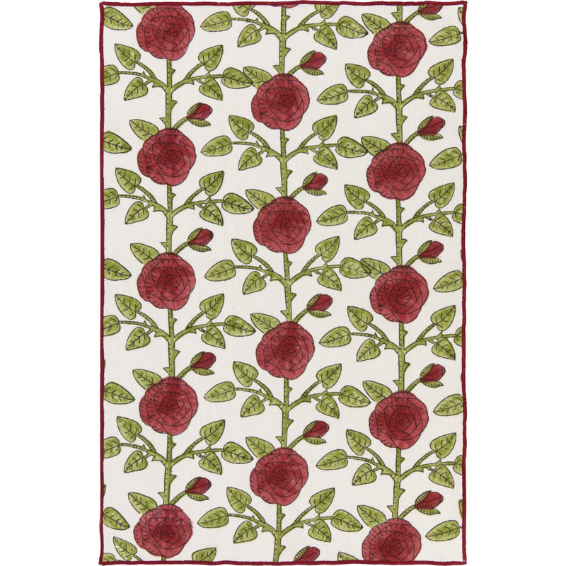 Danica Studio - Rose Briar Block Print Dishtowel