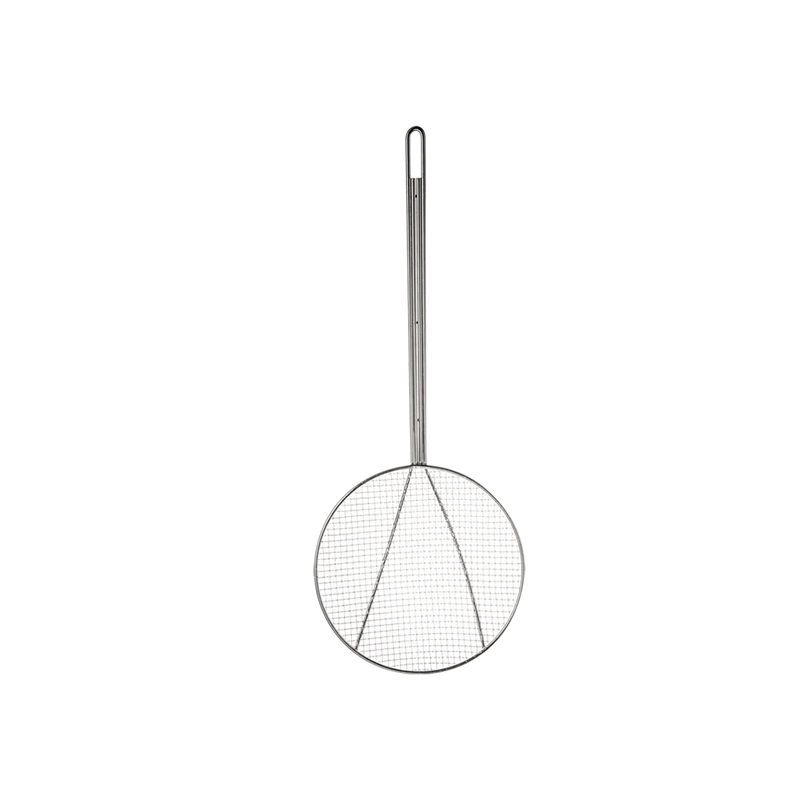 Browne - Skimmer, Square Mesh, 7 in/18 cm, Handle 14 in/35.6 cm, Nickel Plated