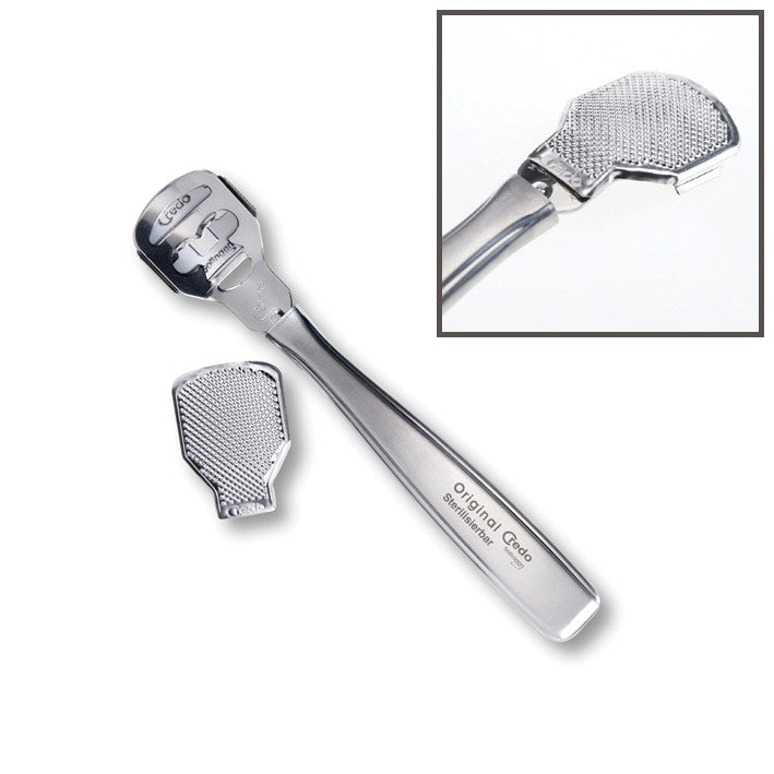 Credo Solingen stainless steel callus shaver with rasp