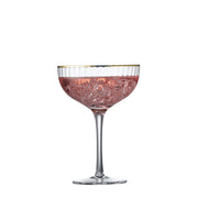 Lyngby Glas – Palermo Gold Cocktail Glasses (4-Pack) – 315 mL – filled glass