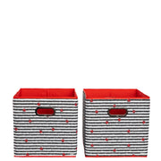 Cargo 2pc Collapsible Cube Bins - LADYBUG LANE | LUG