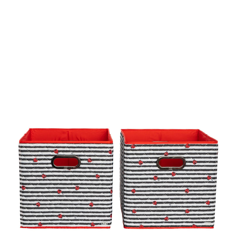 Cargo 2pc Collapsible Cube Bins - LADYBUG LANE | LUG