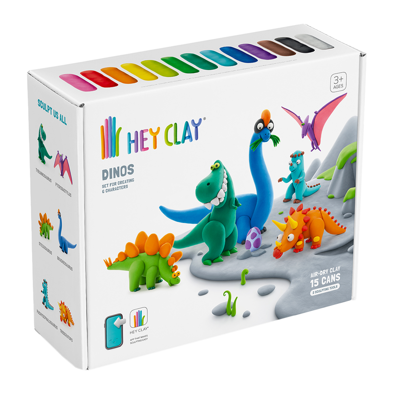 CLAY SET - DINOS