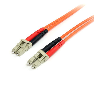 StarTech FIBLCLC2 LC to LC Multimode Duplex Fiber Optic Cable, 2 m