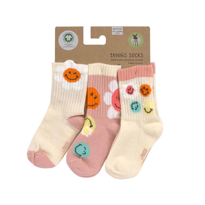 Lassig - Chaussettes SmileyWorld® (lot de 3) GOTS