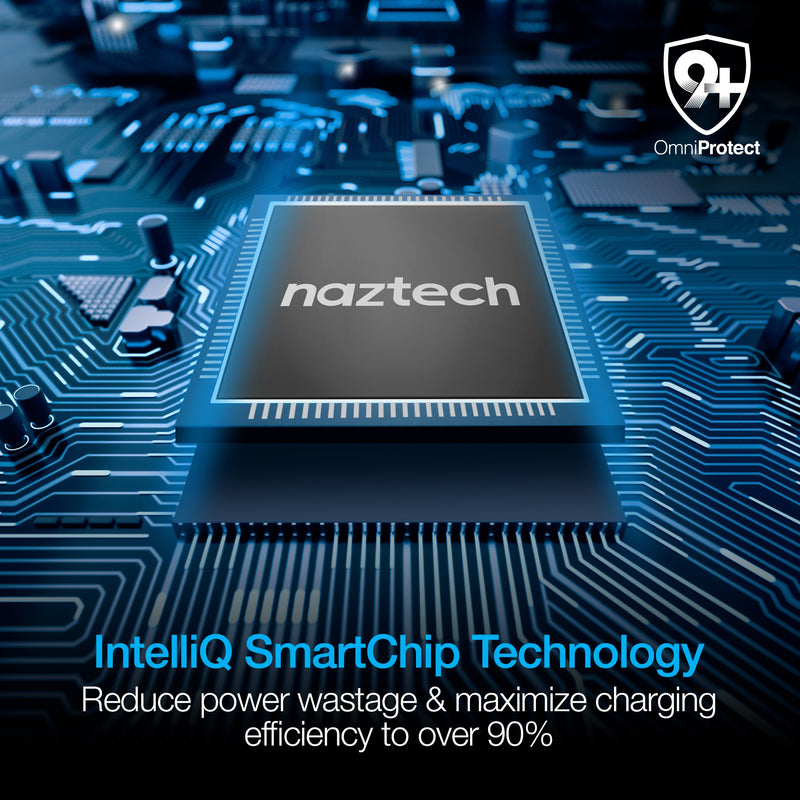 Naztech – 20W USB-C PD Mini Wall Charger – White – smart-chip power management