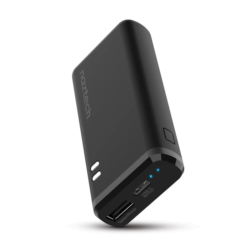 Naztech – Ultimate Charging Station Pro with 4,000 mAh Power Bank – Black – portable power bank view