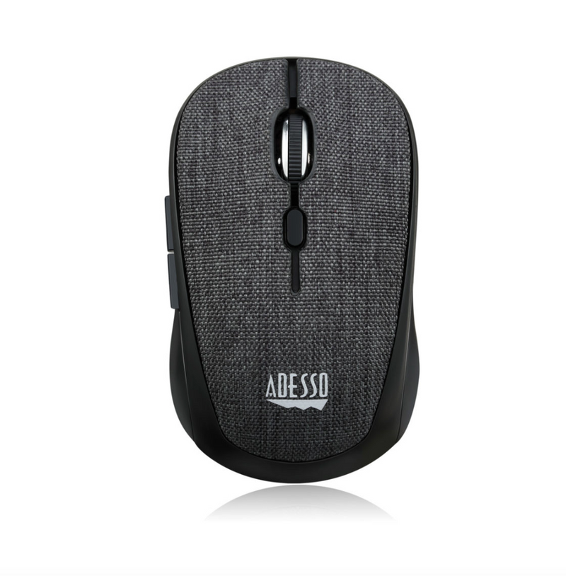 Adesso iMouse S80B black tweed fabric wireless mini mouse