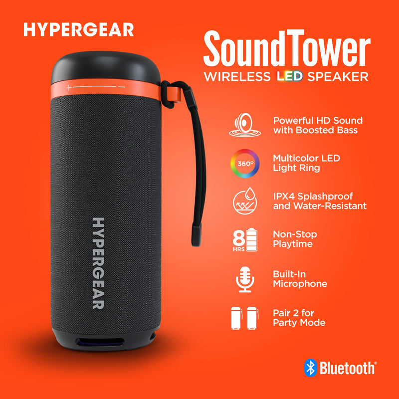 Hypergear SoundTower Bluetooth LED speaker - additional view