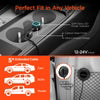 HyperGear – Chargeur de voiture 5 ports 98W Road Runner, 2 ports siège avant USB-A (18W) et USB-C (30W), 3 ports siège arrière USB-A (18W) et 2x USB-C (30W et 20W) avec câble prolongateur de 1,5 m – Noir