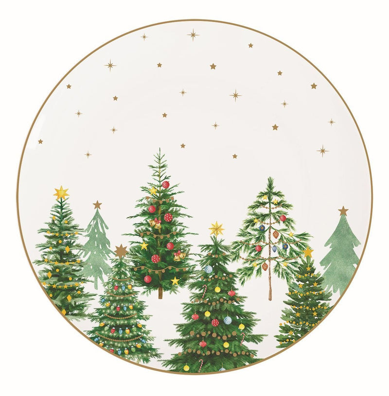 STUDIO-1811 - Festive Trees 19cm (7.5in) Side Plate