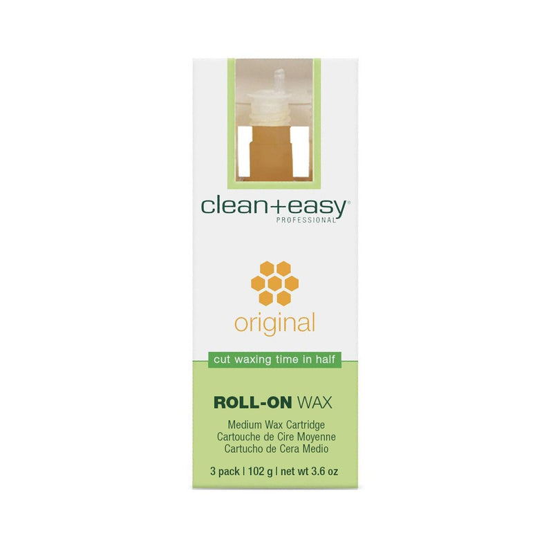 Clean & Easy – Medium Roll-On Wax Refills (3 x 33 g)
