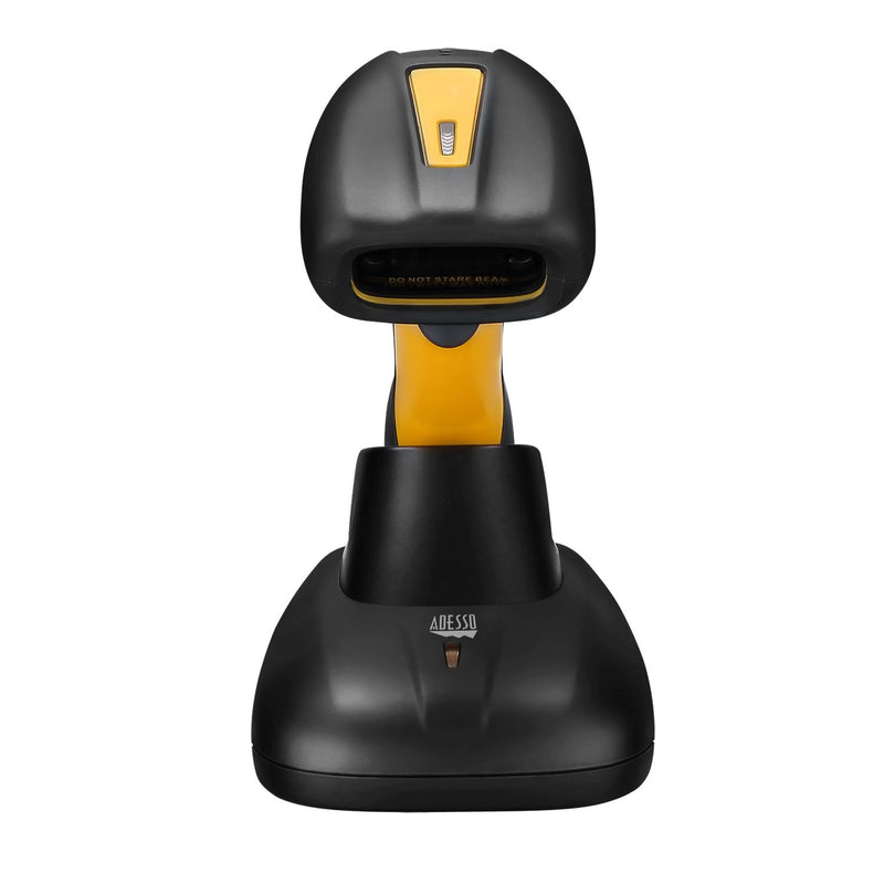 Adesso NuScan 4100B Bluetooth antimicrobial waterproof barcode scanner with charging cradle – view 3