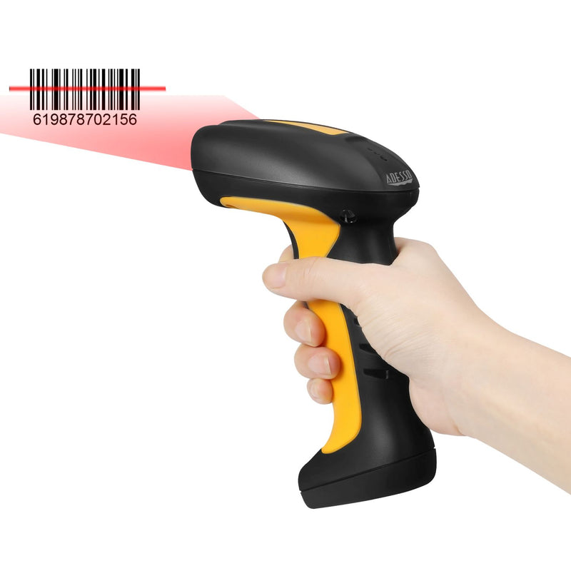 Adesso NuScan 4100B Bluetooth antimicrobial waterproof barcode scanner with charging cradle – view 7