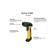 Adesso NuScan 4100B Bluetooth antimicrobial waterproof barcode scanner with charging cradle – view 9