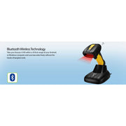 Adesso NuScan 4100B Bluetooth antimicrobial waterproof barcode scanner with charging cradle – view 11