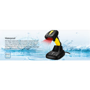Adesso NuScan 4100B Bluetooth antimicrobial waterproof barcode scanner with charging cradle – view 15
