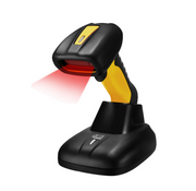 Adesso NuScan 4100B Bluetooth antimicrobial waterproof barcode scanner with charging cradle