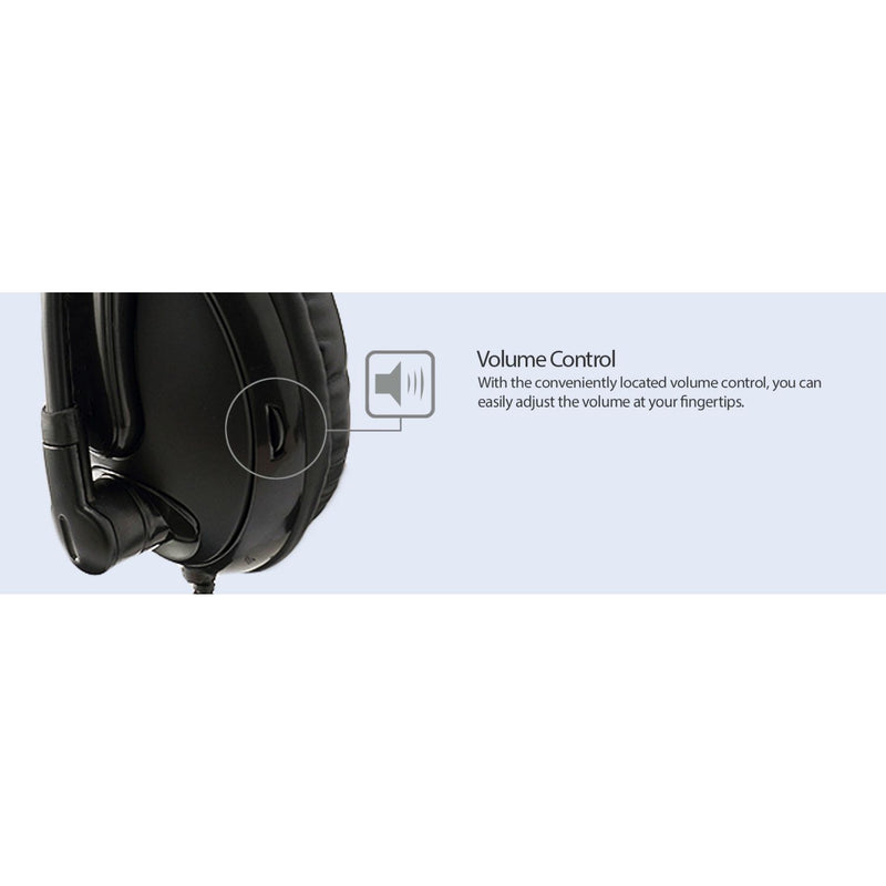 Adesso Xtream H5U USB Stereo Headset with Boom Mic in black – view 10