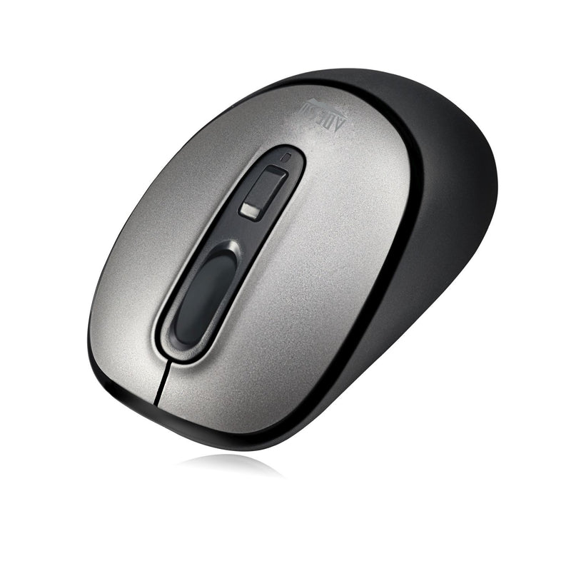 Adesso iMouse A10 Antimicrobial Wireless Mouse in black and silver – view 2